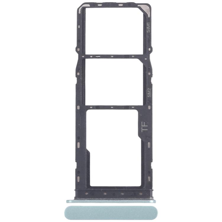 For ZTE Blade A36 Z2472 SIM Card Tray + SIM Card Tray + Micro SD Card Tray (Green)