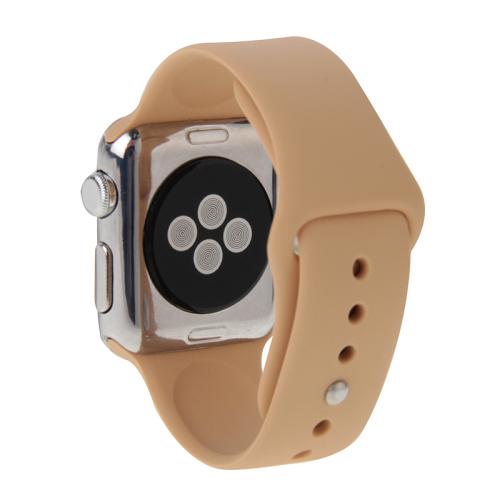 Für Apple Watch Sport 38 mm Hochleistungs-Gummi-Sport-Uhren-Band