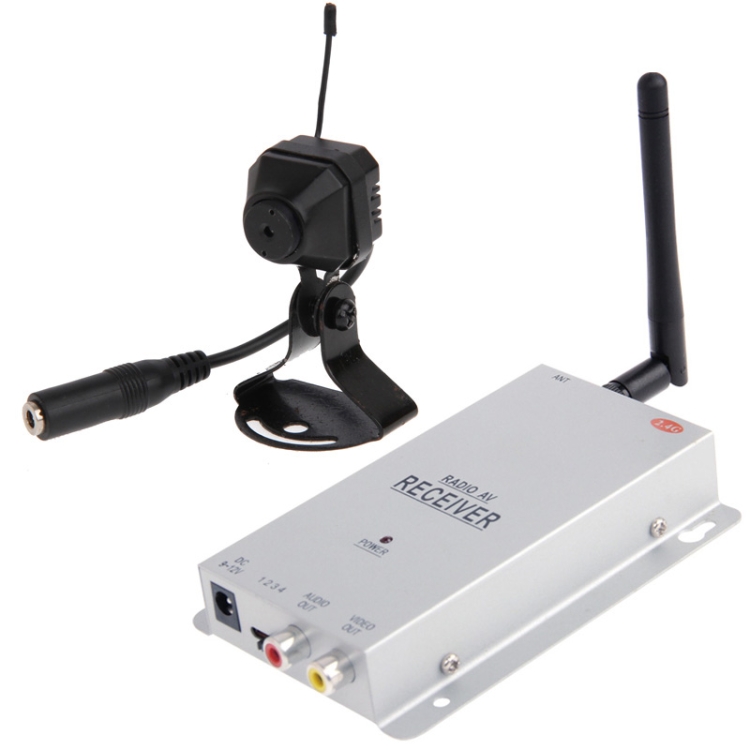 Wireless Camera and Receiver, Built in Microphone for Audio
