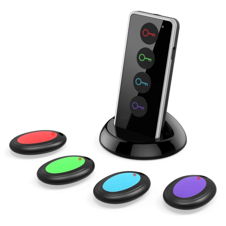 Smart Remote Wireless Key Finder with LED Flashlight, 1 RF Transmitter ...