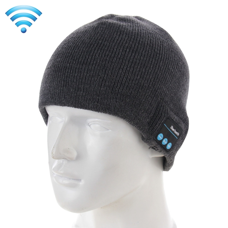 

Knitted Bluetooth Headset Warm Winter Hat with Mic for Boy & Girl & Adults(Grey)