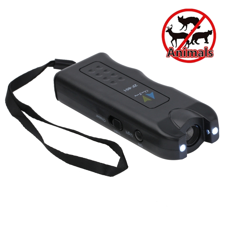 

Ultrasonic Dog Chaser with 2 Flashlights(Black)