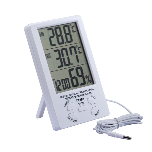 TA298 Digital LCD Humidity / Hygrometer and Thermometer with Extra ...