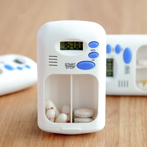 

Smart portable Multi-Alarm Timer Pills Reminder Medicine Box(White)