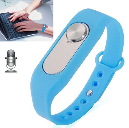 

WR-06 Wearable Wristband 16GB Digital Voice Recorder Wrist Watch, One Button Long Time Recording(Blue)