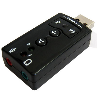 

2.1 Channel USB Sound Adapter(Black)