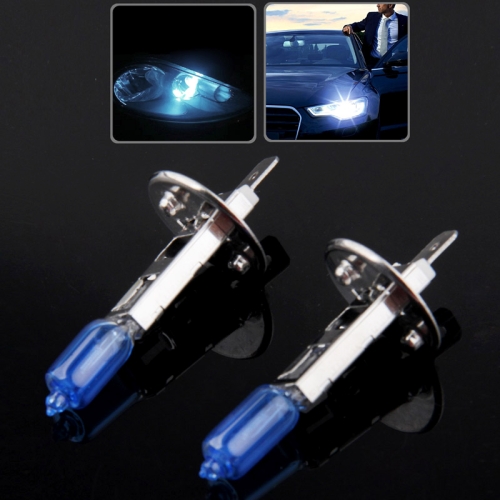 

Halogen Bulb, Super White Car Headlight Bulb, 12 V / 55W, 6000K 1700 LM (Pair)