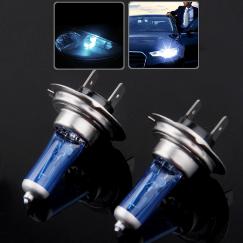 

Halogen Bulb, Super White Car Headlight Bulb, 12 V / 55W, 6000K 1700 LM (Pair)