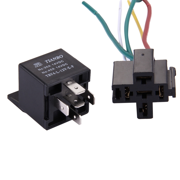 

Car Electric Relay, 12V 40A(Black)