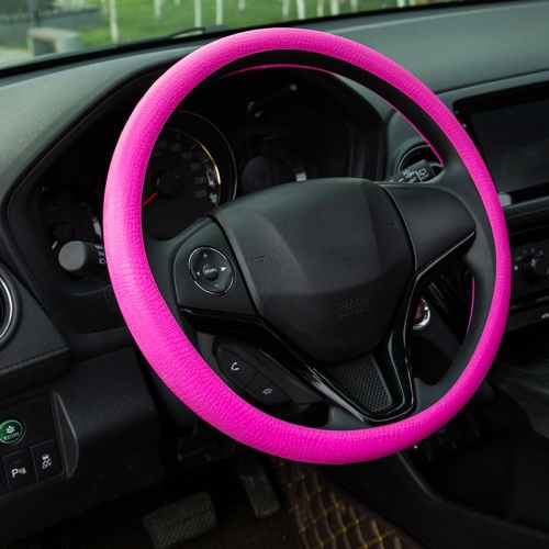 

Silicone Rubber Car Steering Wheel Cover, Outside Diameter: 36cm(Pink)