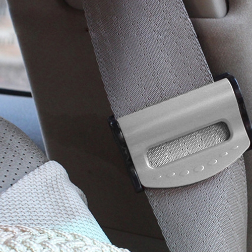 2 PCS SHUNWEI Car Safety Seat Belt Adjuster(Silver)