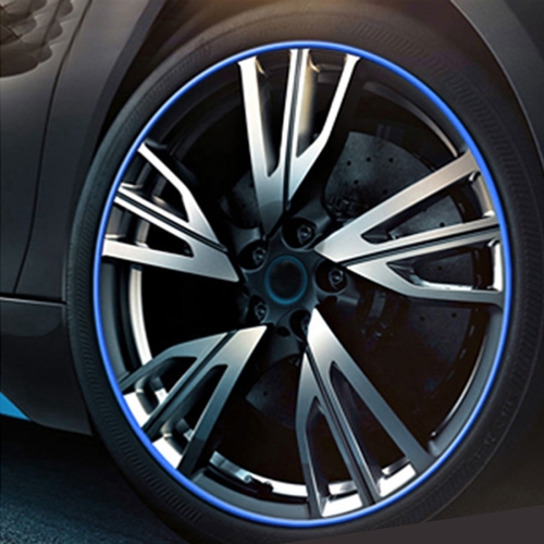 Universal Decorative Scratchproof Stickup 8M Flexible Auto Radnabe TRIM  Mouldings Dekorationsstreifen (blau)