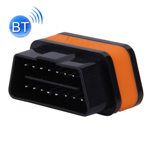 

Vgate iCar II Super Mini ELM327 OBDII Bluetooth V3.0 Car Scanner Tool, Support Android OS, Support All OBDII Protocols(Orange + Black)