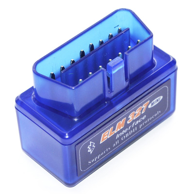 

Super Mini ELM327 Bluetooth OBDII V2.1 Car Diagnostic Interface Tool, Support OBDII-ISO 9141-2, ISO 14230-4(KWP2000), CAN ISO-15765-4(Blue)