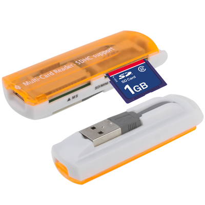 Lecteur multi-cartes USB 2.0, prise en charge des cartes SD / MMC