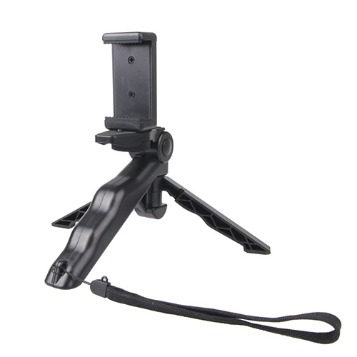 

Portable Hand Grip / Mini Tripod Stand Steadicam Curve with Straight Clip for GoPro HERO 4 / 3 / 3+ / SJ4000 / SJ5000 / SJ6000 Sports DV / Digital Camera / iPhone , Galaxy and other Mobile Phone(Black)