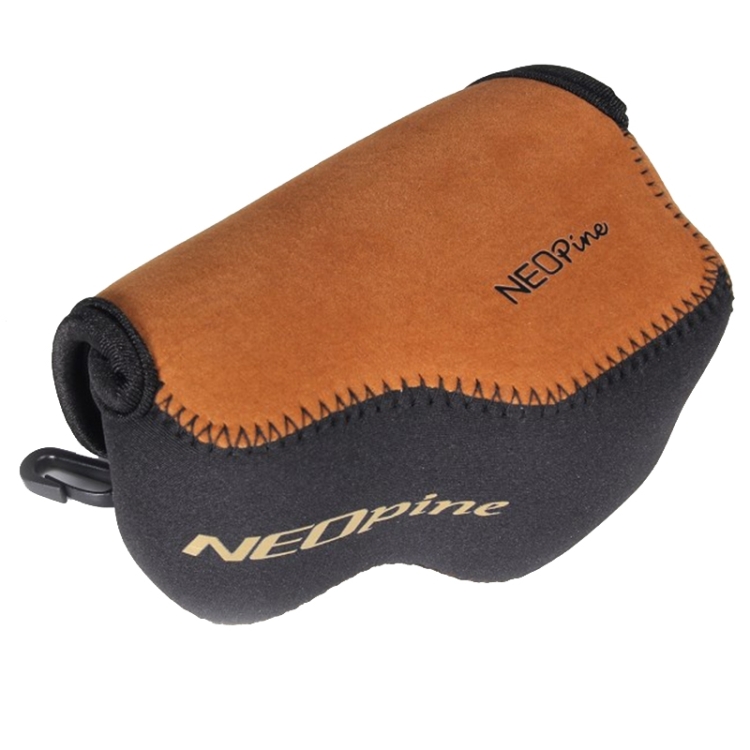 

NEOpine Neoprene Soft Case Bag with Hook for Sony A6000 Camera 16-50mm Lens(Brown)