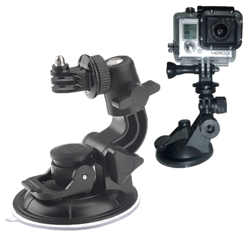 

ST-72 9cm Diameter Car Window Plastic Cup Suction Mount + Tripod Holder Gadget For GoPro HERO10 Black / HERO9 Black / HERO8 Black /7 /6 /5 /5 Session /4 Session /4 /3+ /3 /2 /1, DJI Osmo Action, Xiaoyi and Other Action Cameras(Black)