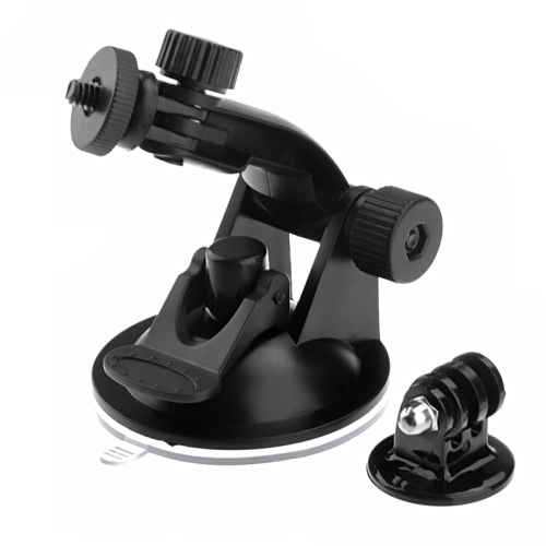 

Suction Cup Mount + Tripod Adapter for GoPro HERO10 Black / HERO9 Black / HERO8 Black /7 /6 /5 /5 Session /4 Session /4 /3+ /3 /2 /1, DJI Osmo Action, Xiaoyi and Other Action Cameras (ST-61)(Black)
