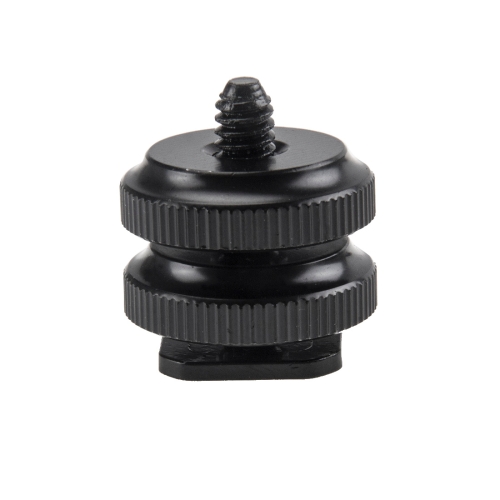 

Reinforced Hot Shoe Aluminum Alloy 1/4 inch Screw Adapter with Double Nut for DSLR Cameras, GoPro HERO9 Black /HERO8 Black /7 /6/ 5 /5 Session /4 /3+ /3 /2 /1