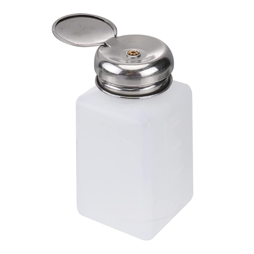 

200ml Push Down Alcohol and Liquid Container Bottle(White)