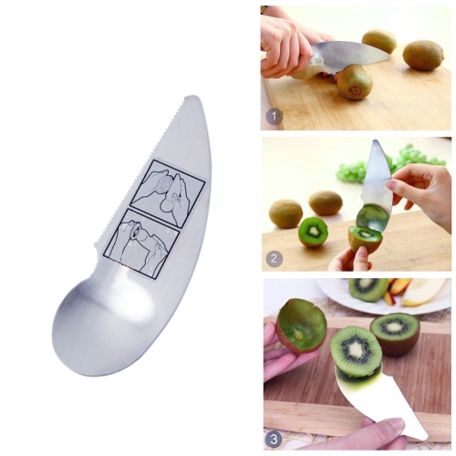 stainless steel kiwi knife spoon fork