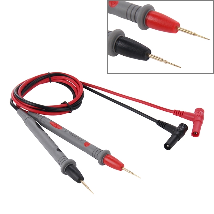 Multimeter Test Lead Kit – Needle Point Probes, Alligator Clips – 1000V 20A Rating – Red & Black
