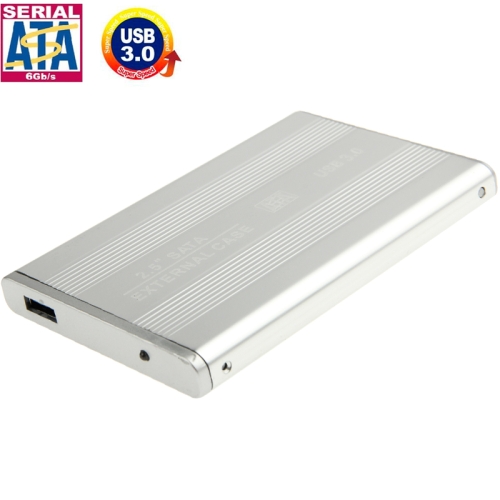 

High Speed 2.5 inch HDD SATA External Case, Support USB 3.0(Silver)