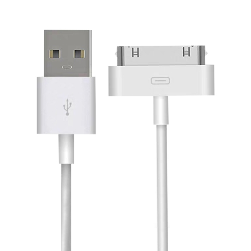 2m 30 Pin Data Sync Cable For iPhone 4 & 4S, iPhone 3GS / 3G, iPad 3 / iPad 2 / iPad(White) ss 304q 6 port lcd usb charger 2 4a fast charging support intelligence qc 3 0 compatibility for ipad iphone huawei xiaomi vivo