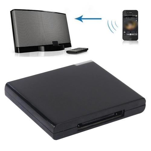 

Wireless Bluetooth Music Receiver For iPhone 4 & 4S / (iPad 3) / iPad 2 / iPod / Any Bluetooth Device(Black)