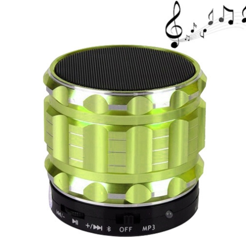 

S28 Metal Mobile Bluetooth Stereo Portable Speaker with Hands-free Call Function(Green)