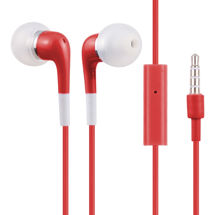 

Double Color In-Ear 3.5mm Stereo Earphone With Volume Control and Mic(Red)