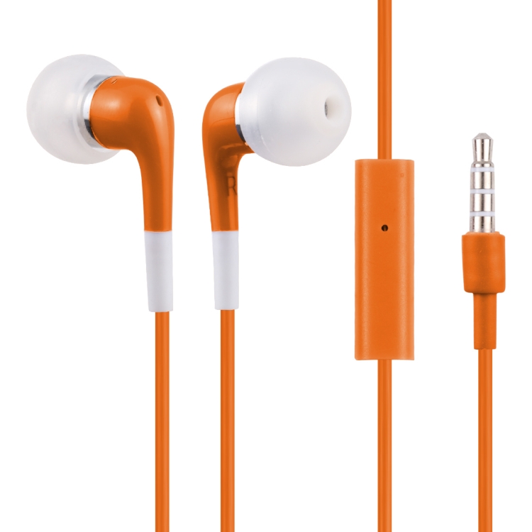 

Double Color In-Ear 3.5mm Stereo Earphone With Volume Control and Mic(Orange)