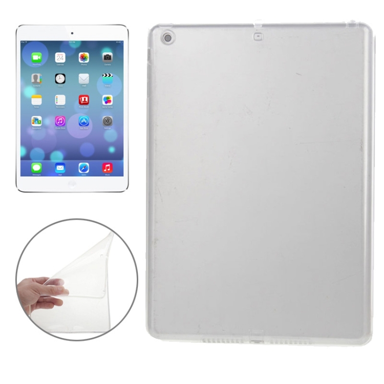 

Smooth Surface TPU Protective Case for iPad Air(Transparent)