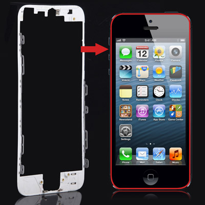 OEM Version LCD Frame for iPhone 5(White)