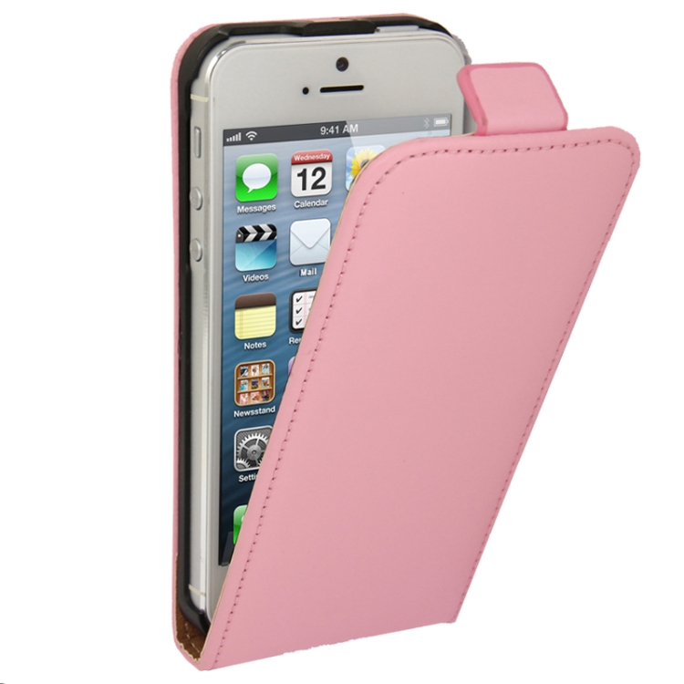 Economic Durable Genuine Leather Vertical Flip Case for iPhone