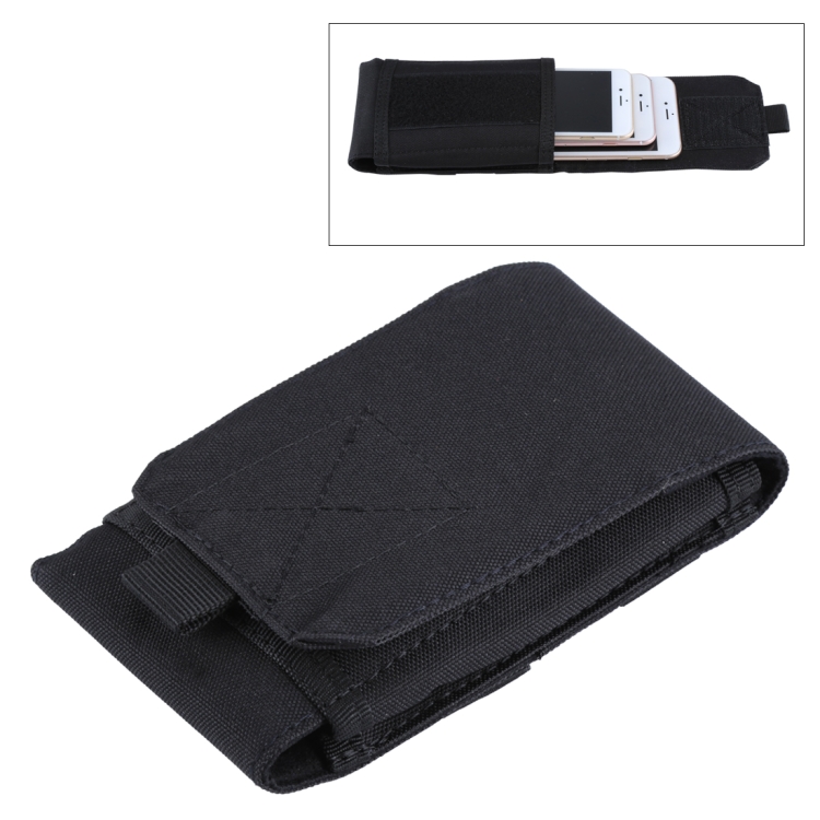 

Army Combat Travel Utility Hook and Loop Fastener Belt Pouch Bum Bag Mobile Phone Money(Black)