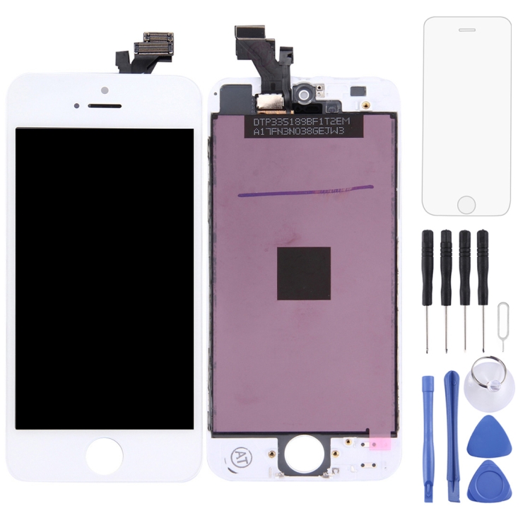 

TFT LCD Screen for iPhone 5 Digitizer Full Assembly with Frame (White)