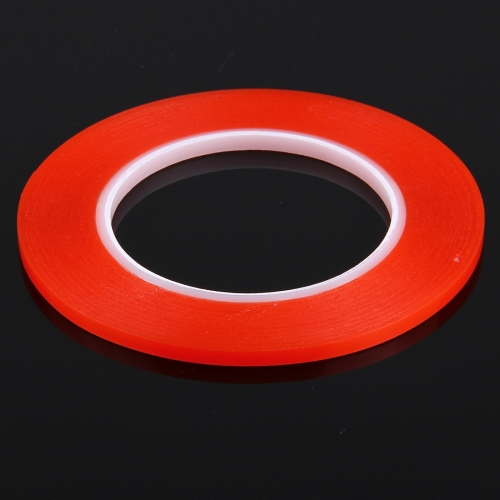 5mm Width Double Sided Adhesive Sticker Tape for iPhone / Samsung / HTC Mobile Phone Touch Panel Repair, Length: 25m(Red) color self adhesive fastener tape 5 meters strong hooks loops cable for reusable tape cable organizer protector holder