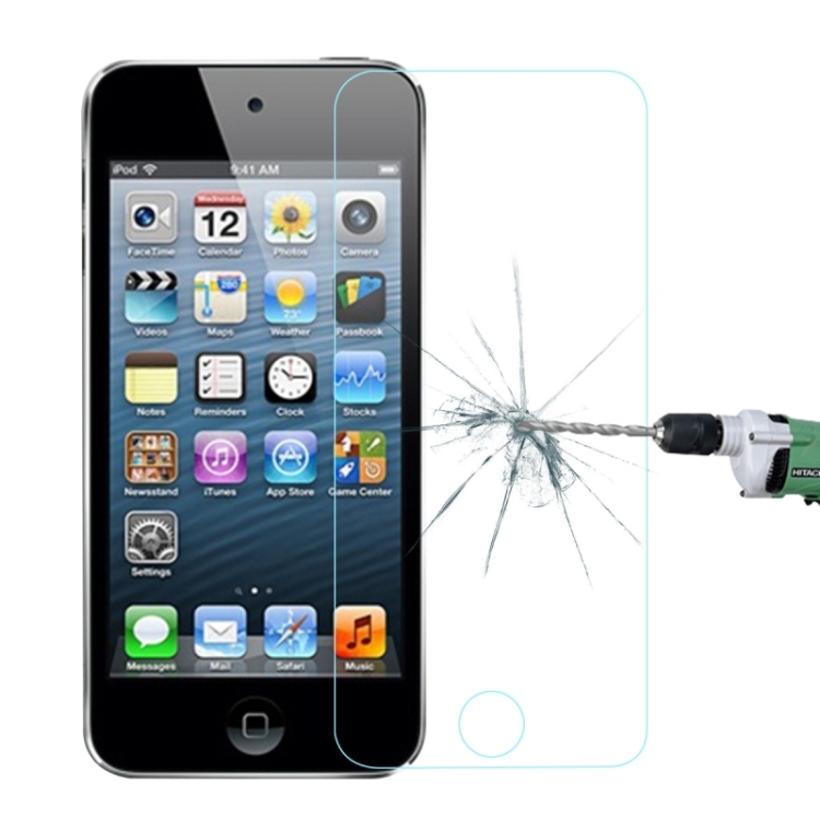 

0.26mm Ultra-thin Transparent Full Screeen Explosion-proof Tempered Glass Film for iPod touch 5 & touch 6