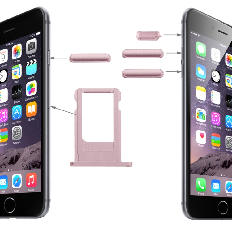 SIM Card Tray + Side Keys for iPhone 14 Pro(Purple)