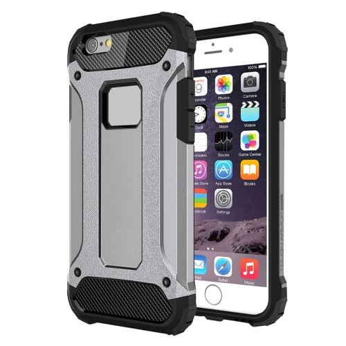 

For iPhone 6 & 6s Tough Armor TPU + PC Combination Case(Grey)