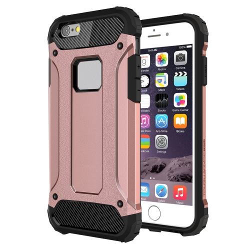 

For iPhone 6 & 6s Tough Armor TPU + PC Combination Case(Rose Gold)
