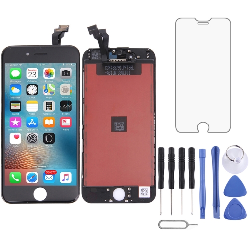 TFT LCD Screen for iPhone 6 Digitizer Full Assembly with Frame (Black) onti 50 400pcs embedded sc upc fiber optic fast connector ftth single mode optical quick connector sc adapter field assembly