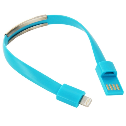 

Wearable Bracelet Sync Data Charging Cable for iPhone, iPad, Length: 24cm(Blue)