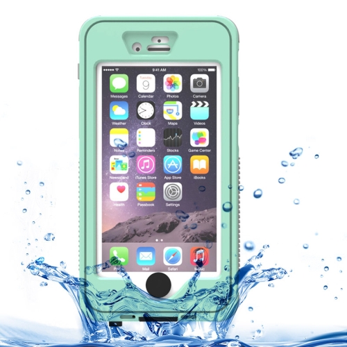 

Waterproof Dustproof Shockproof Crushproof Noctilucent Protective Case with Holder for iPhone 6 & 6S(Green)