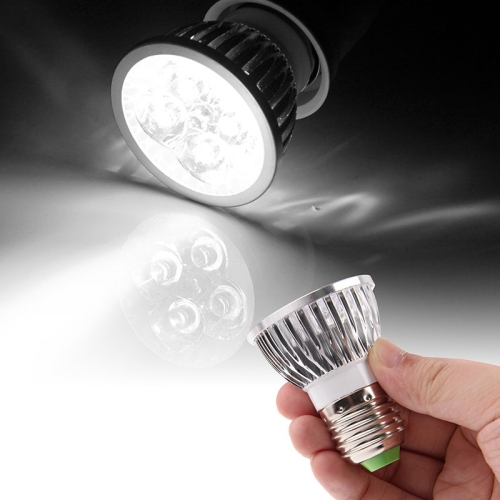 

E27 4W 440LM Spotlight Lamp Bulb, 4 LED, White Light, 6000K, AC 85-265V