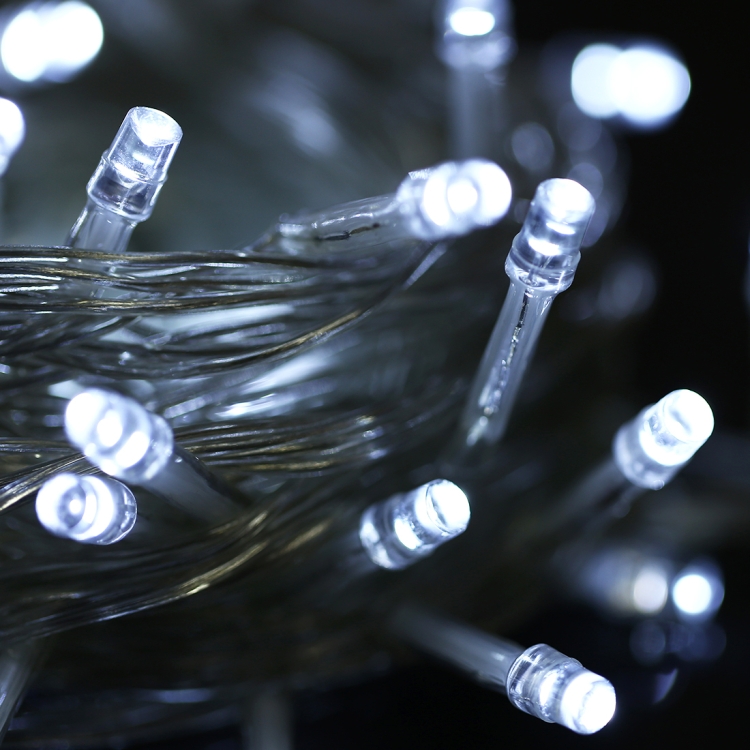 

Waterproof String Light, Length: 10m, 100 LED Light with Controller, Flashing / Fading / Chasing Effect, AC 220V, EU Plug(White Light)