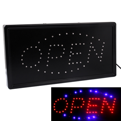 Led 50 Sign Open Electronic LED Sign, Size: 50 x 25 x 3cm