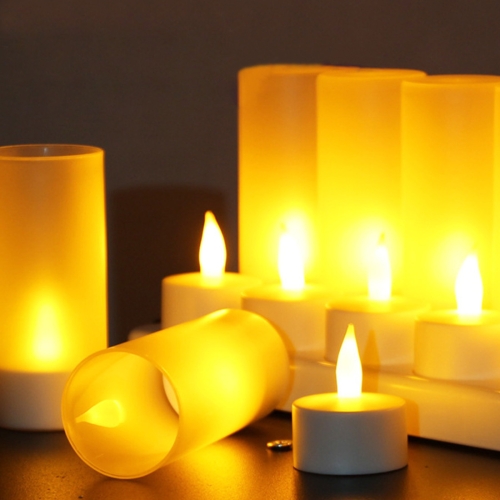 12 PCS  Flameless LED Tealight Flicker Candle Light